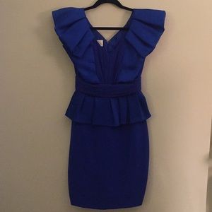 Marchesa Notte new Blue cocktail dress